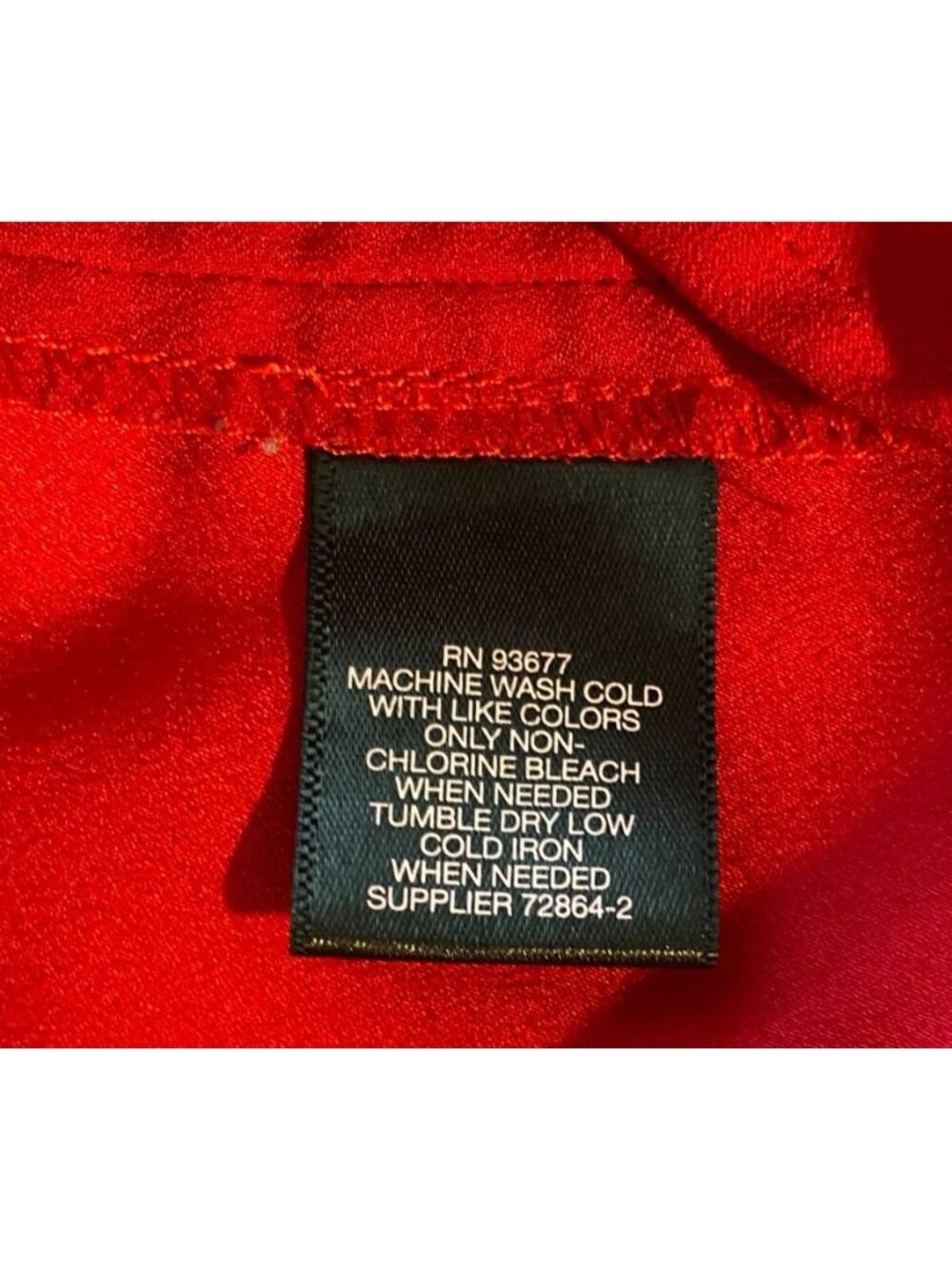 Liz Claiborne Women's XXL Red Sleeveless Blouse Ruffle Front Career Office - Picture 4 of 9